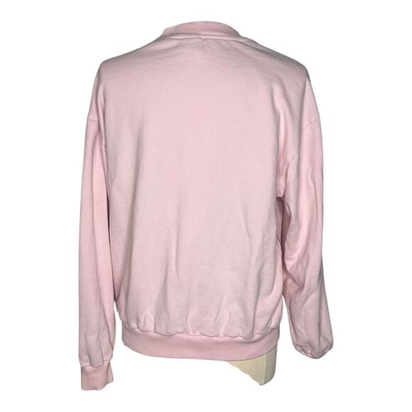 Flan Labs Eggs and Bacon Pink  Crewneck Sweatshirt  XL - Picture 2 of 8